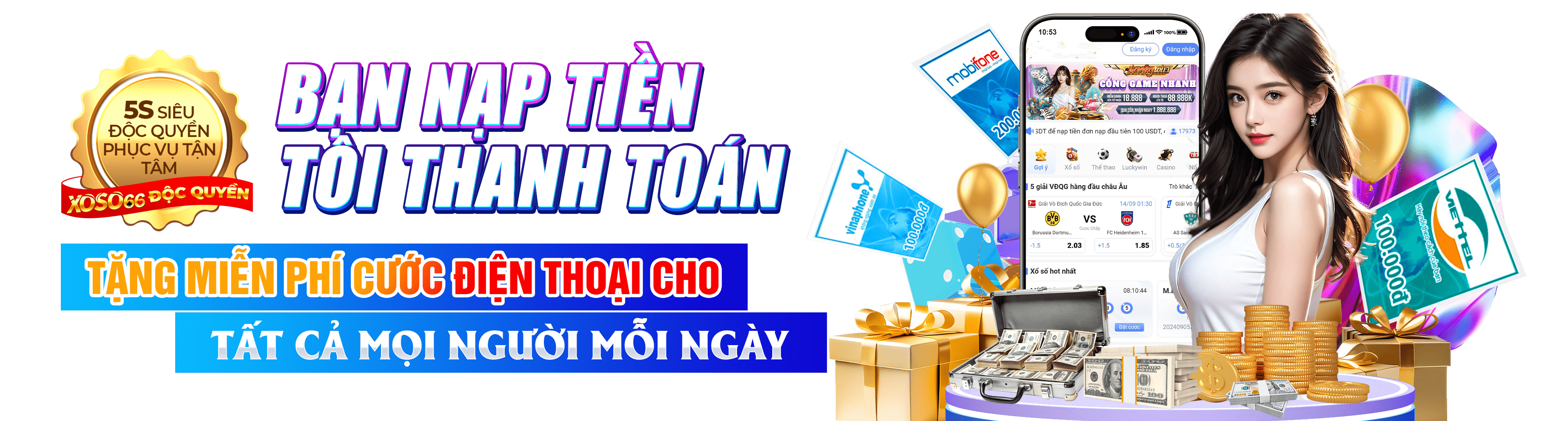 Hình ảnh quảng cáo của vn6 hiển thị nền tảng và các lợi ích